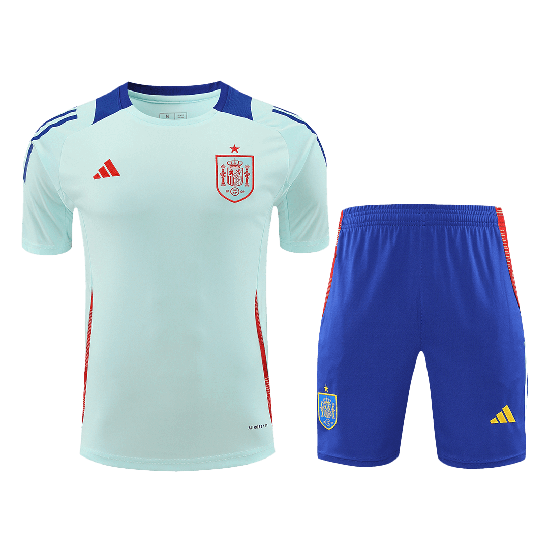 Spain Pre-Match Soccer Jersey Kit(Jersey+Shorts) Euro 2024