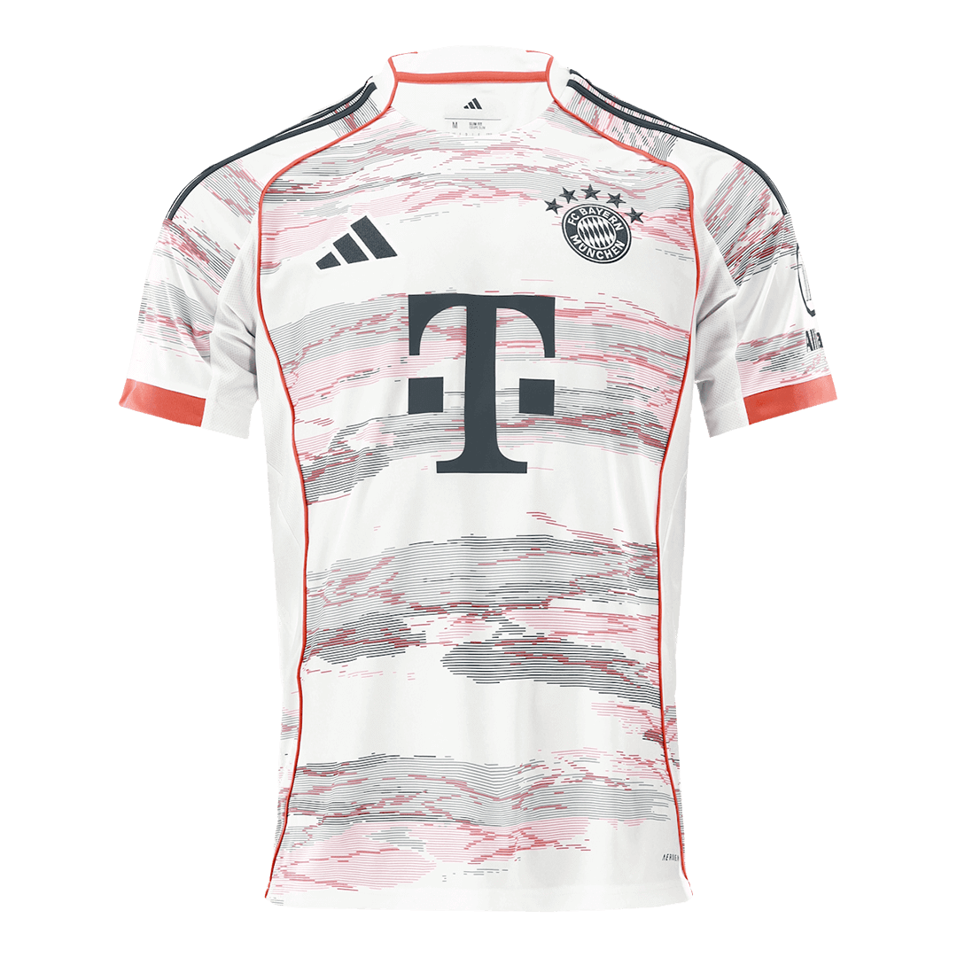 MÜLLER  #25 Bayern Munich Away Soccer Jersey 2025/26 White