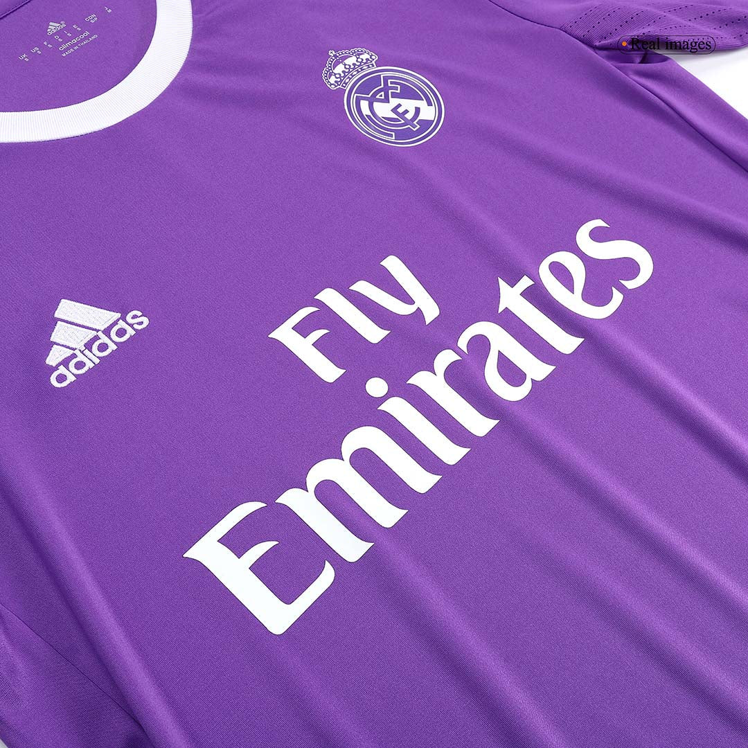 Retro SERGIO RAMOS #4 2016/17 Real Madrid Away Long Sleeve Soccer Jersey
