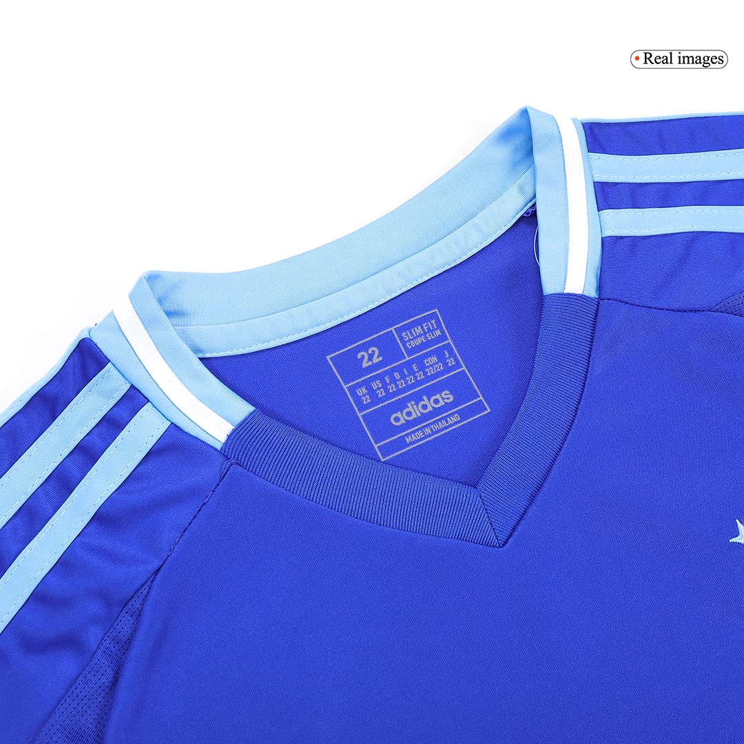 Kid's Argentina Away Soccer Jersey Kit(Jersey+Shorts) 2024