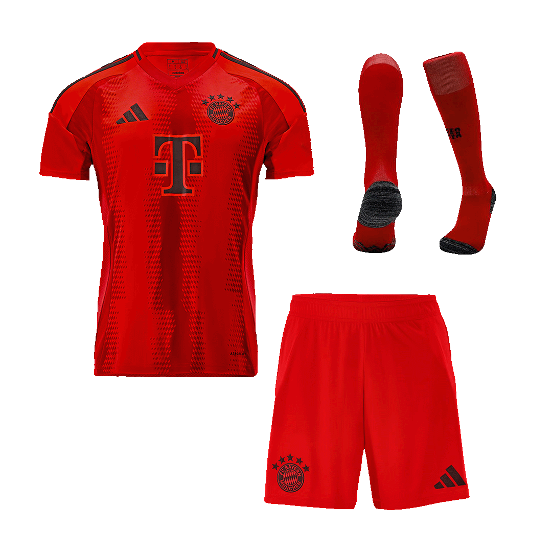 Bayern Munich Home Soccer Jersey Kit(Jersey+Shorts+Socks) 2024/25