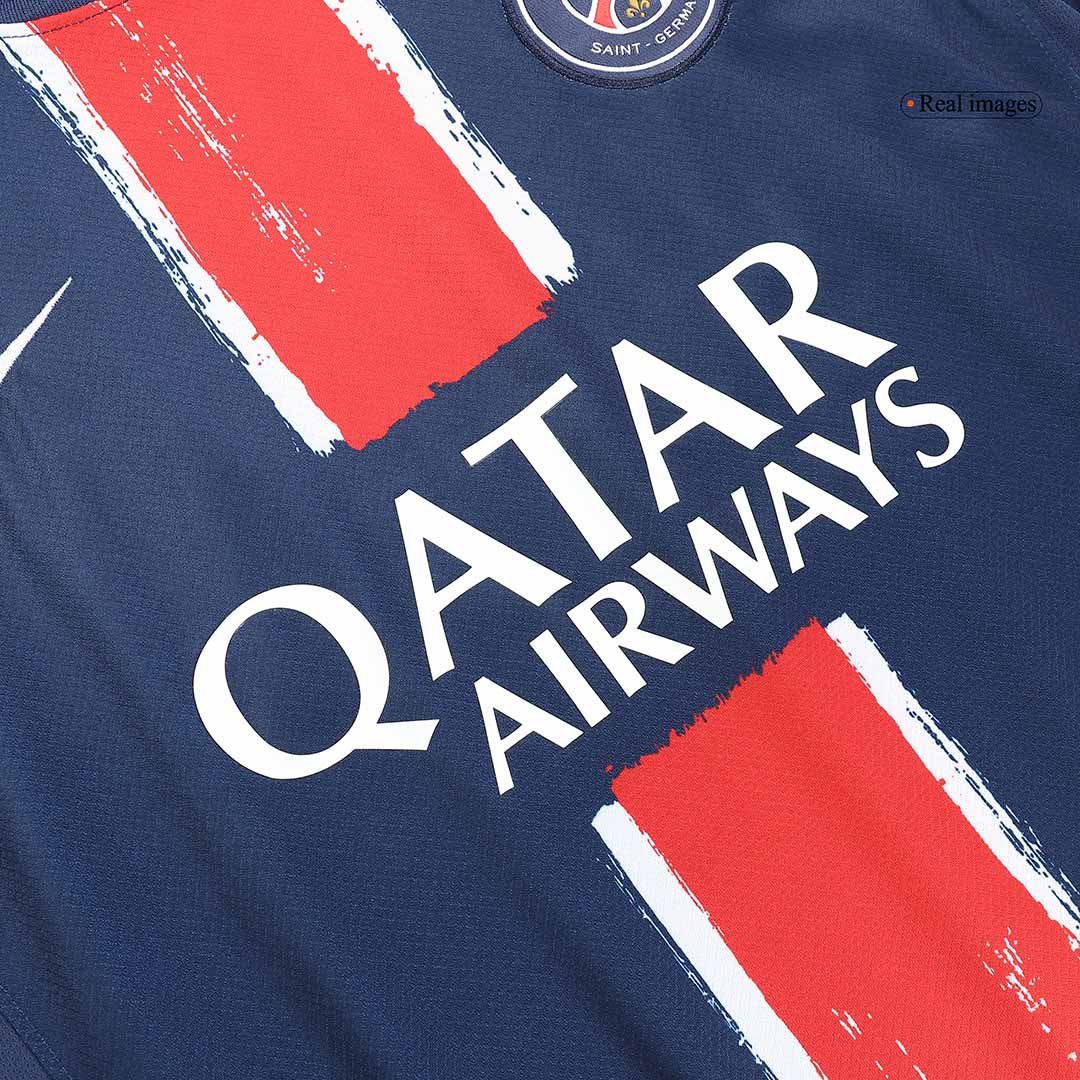 KVARATSKHELIA #7 PSG Soccer Jersey Home Custom Shirt 2024/25 - UCL