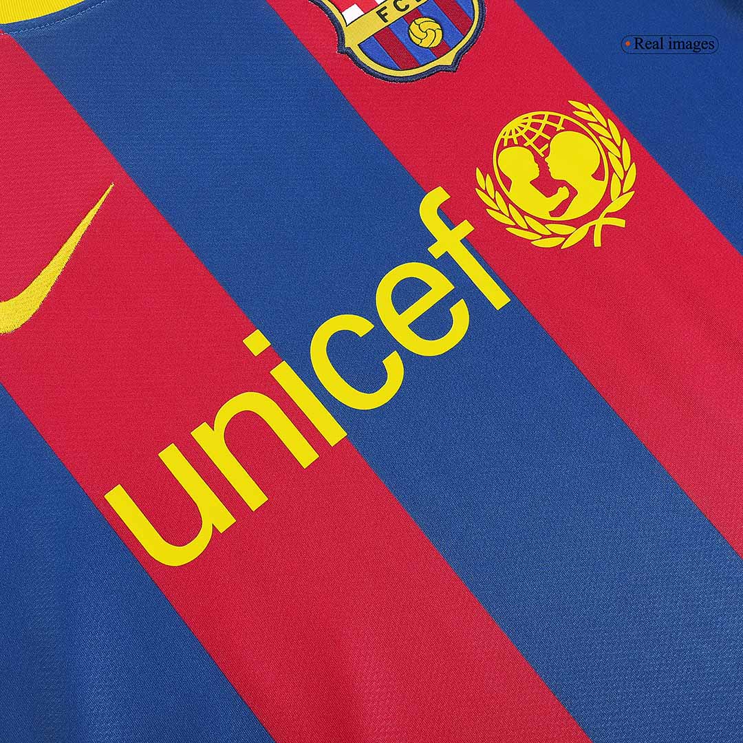 Retro A.INIESTA #8 2010/11 Barcelona Home Soccer Jersey