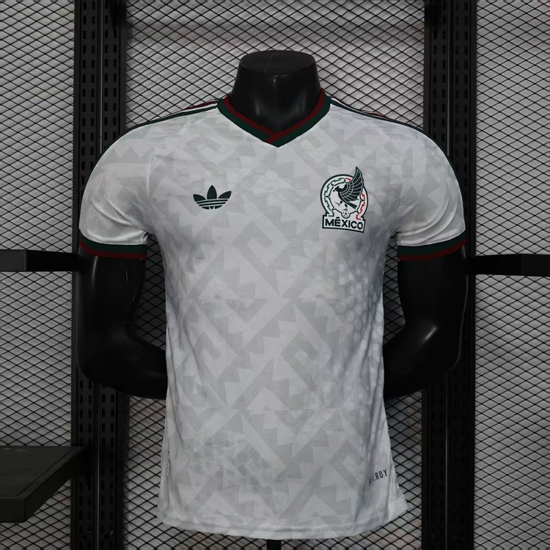 Mexico Player Version Soccer Jersey White