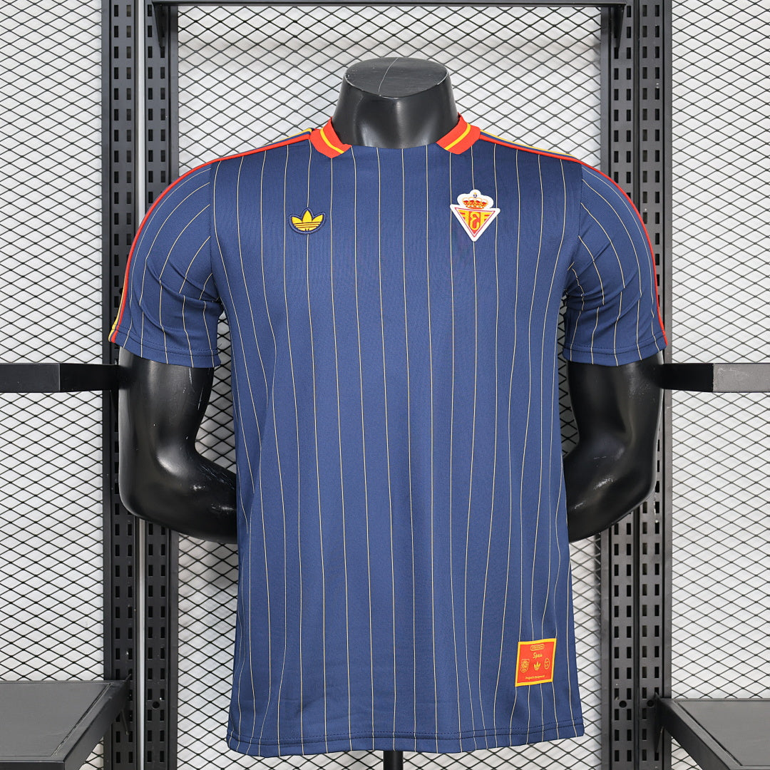 Spain Soccer Jersey Retro Casual