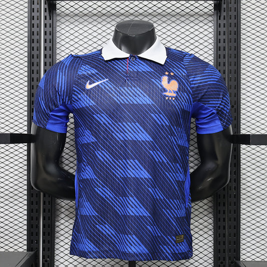 France Home Player Version Soccer Jersey