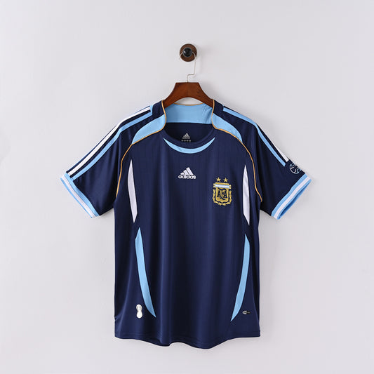 2006 Argentina Away Soccer Jersey World Cup