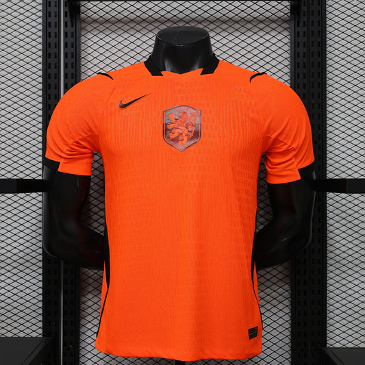 Netherlands Home Player Version Soccer Jersey