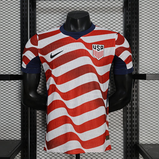 USA Home Player Version Soccer Jersey