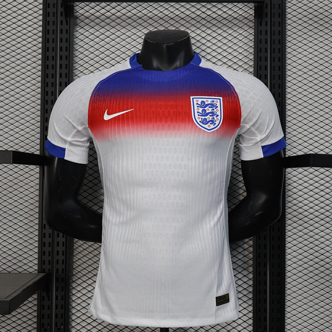 England Home Player Version Soccer Jersey