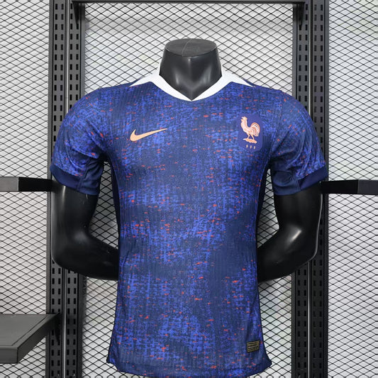 France Home Player Version Soccer Jersey