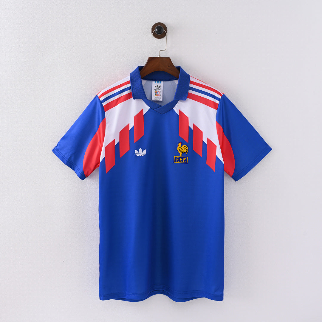 1988 France Home Soccer Jersey
