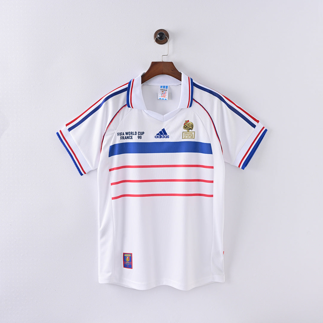 1998 France Away Soccer Jersey