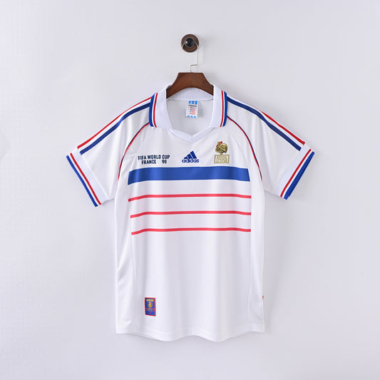 1998 France Away Soccer Jersey