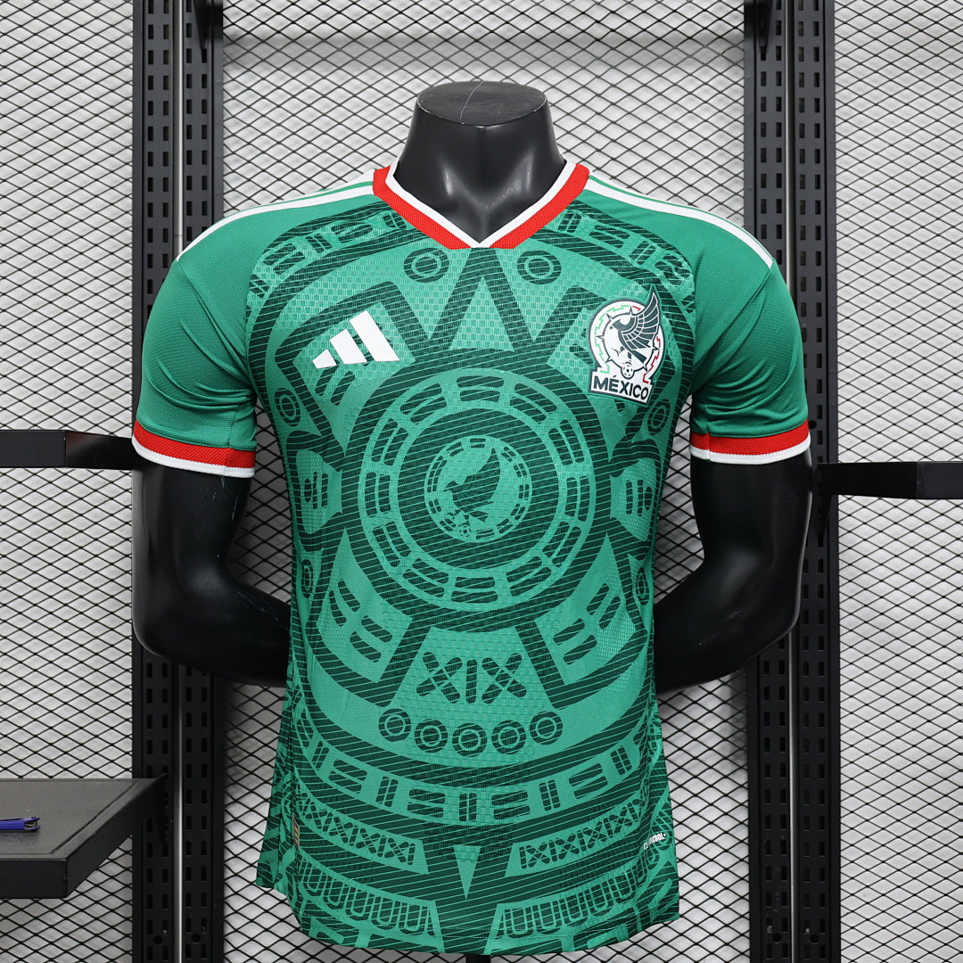 Mexico Home Player Version Soccer Jersey World Cup