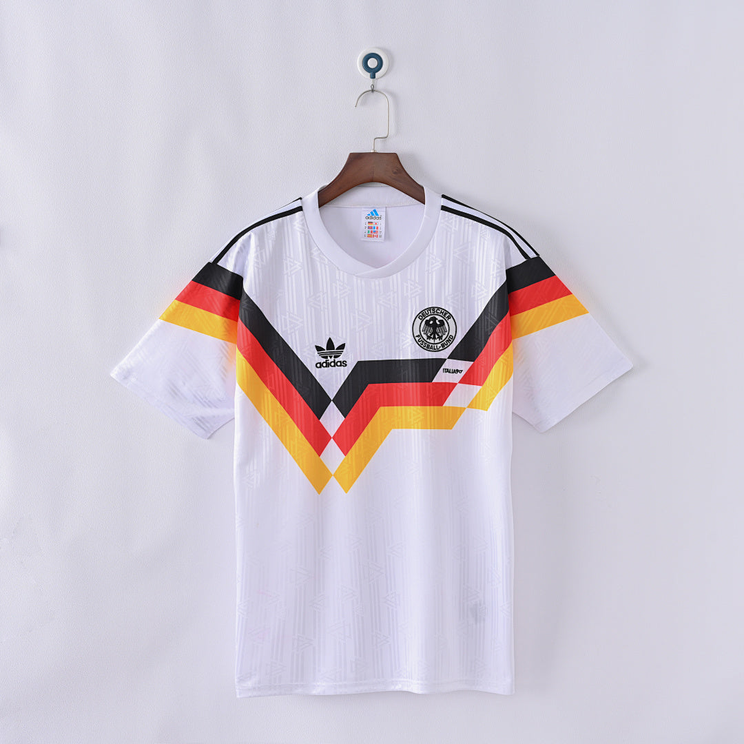 1990 Germany Home Soccer Jersey
