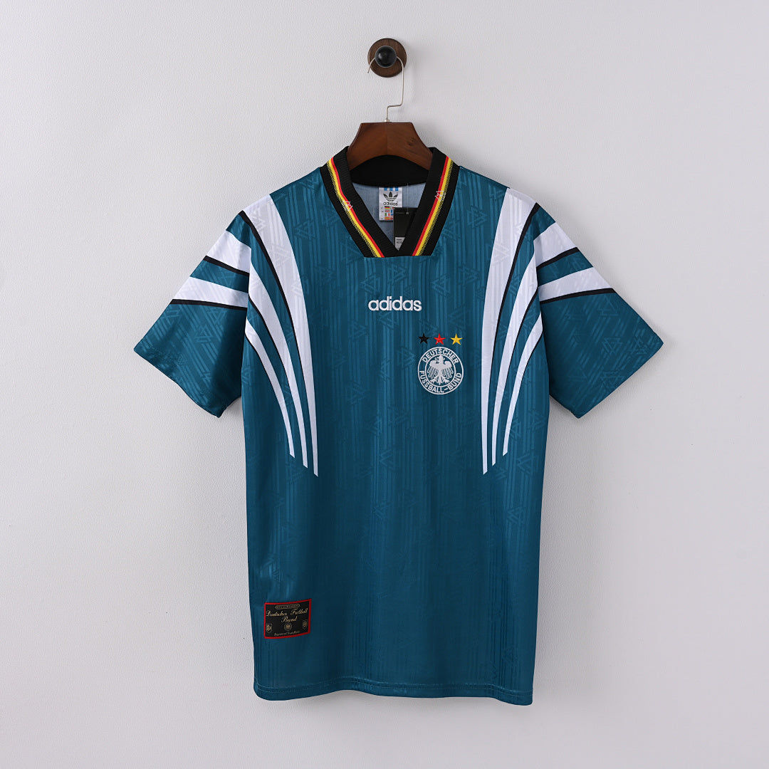 1996 Germany Away Soccer Jersey