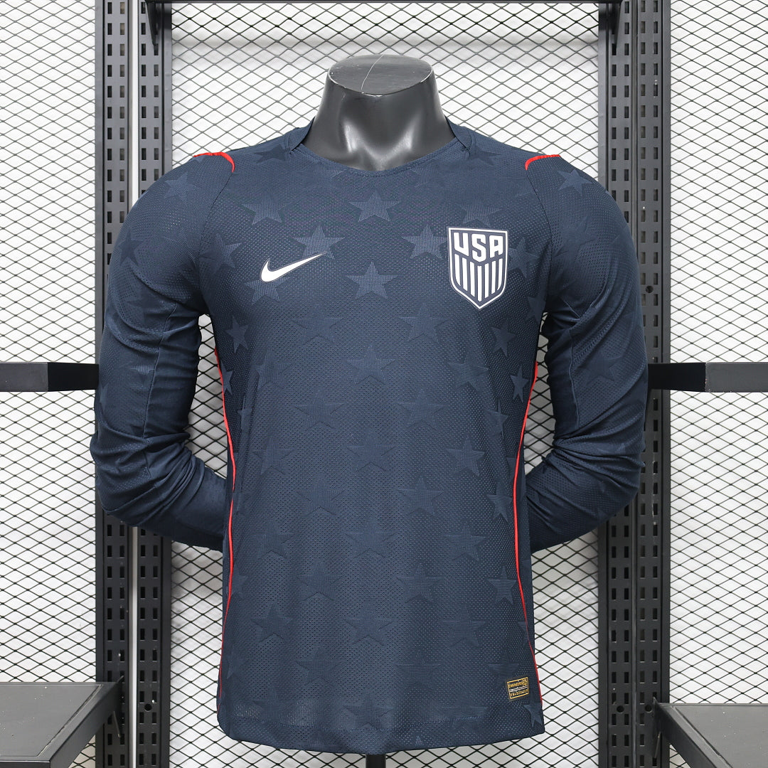 2026/27 USA Away Player Version Soccer Jersey Long Sleeve