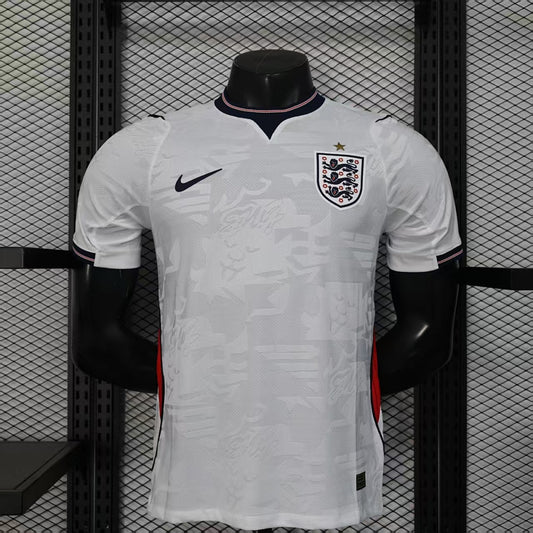 England Home Player Version Soccer Jersey
