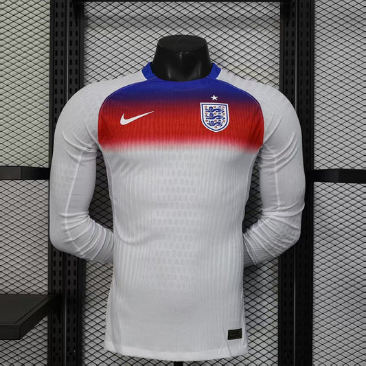 England Player Version Soccer Jersey Long Sleeve