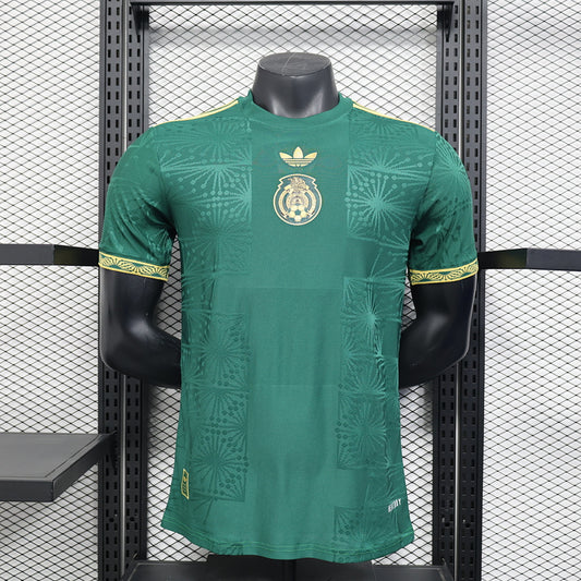 Mexico Player Version Soccer Jersey Trophy Edition Green