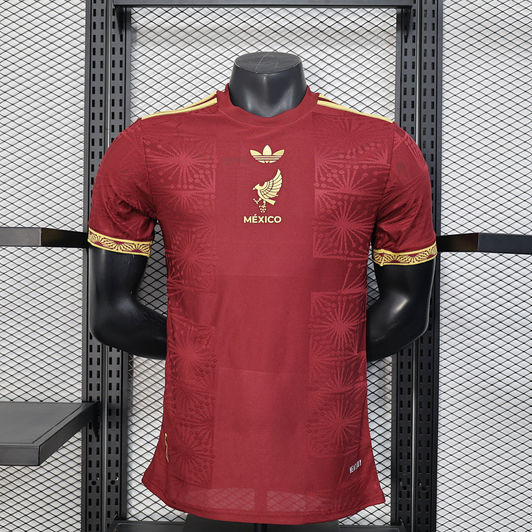 Mexico Player Version Soccer Jersey Trophy Edition Red