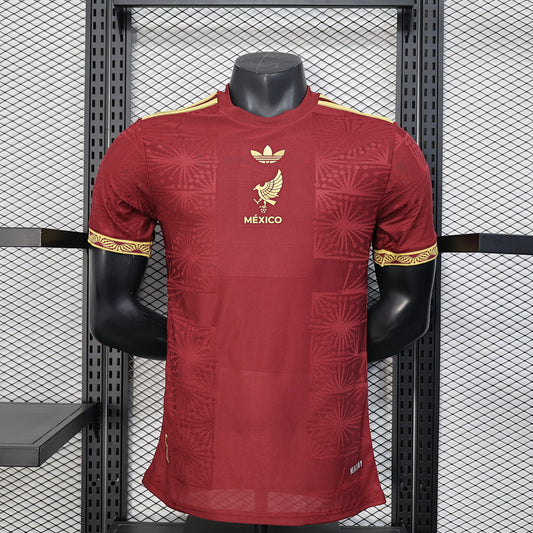 Mexico Player Version Soccer Jersey Trophy Edition Red