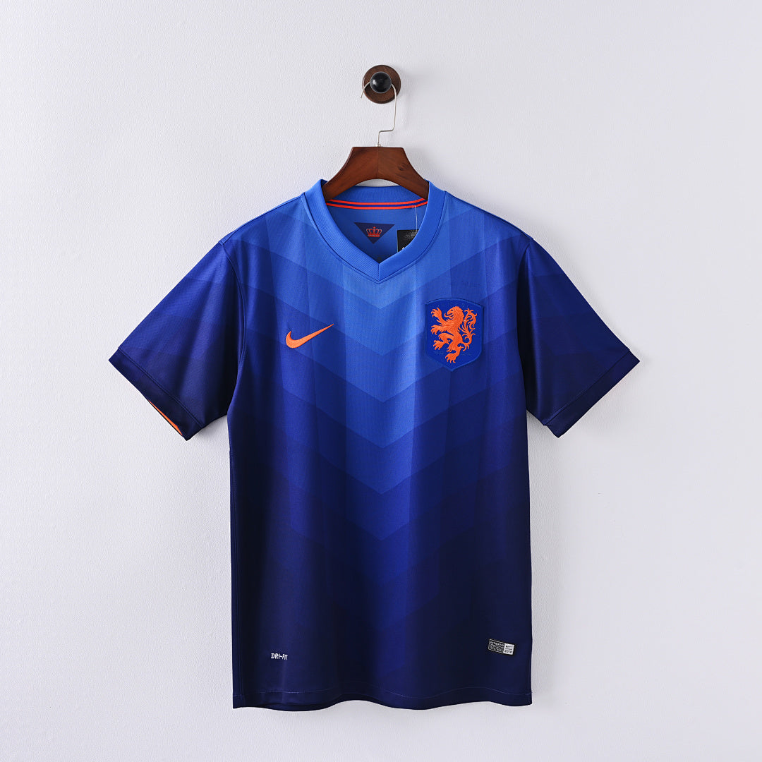 2014 Netherlands Away Soccer Jersey
