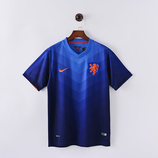 2014 Netherlands Away Soccer Jersey