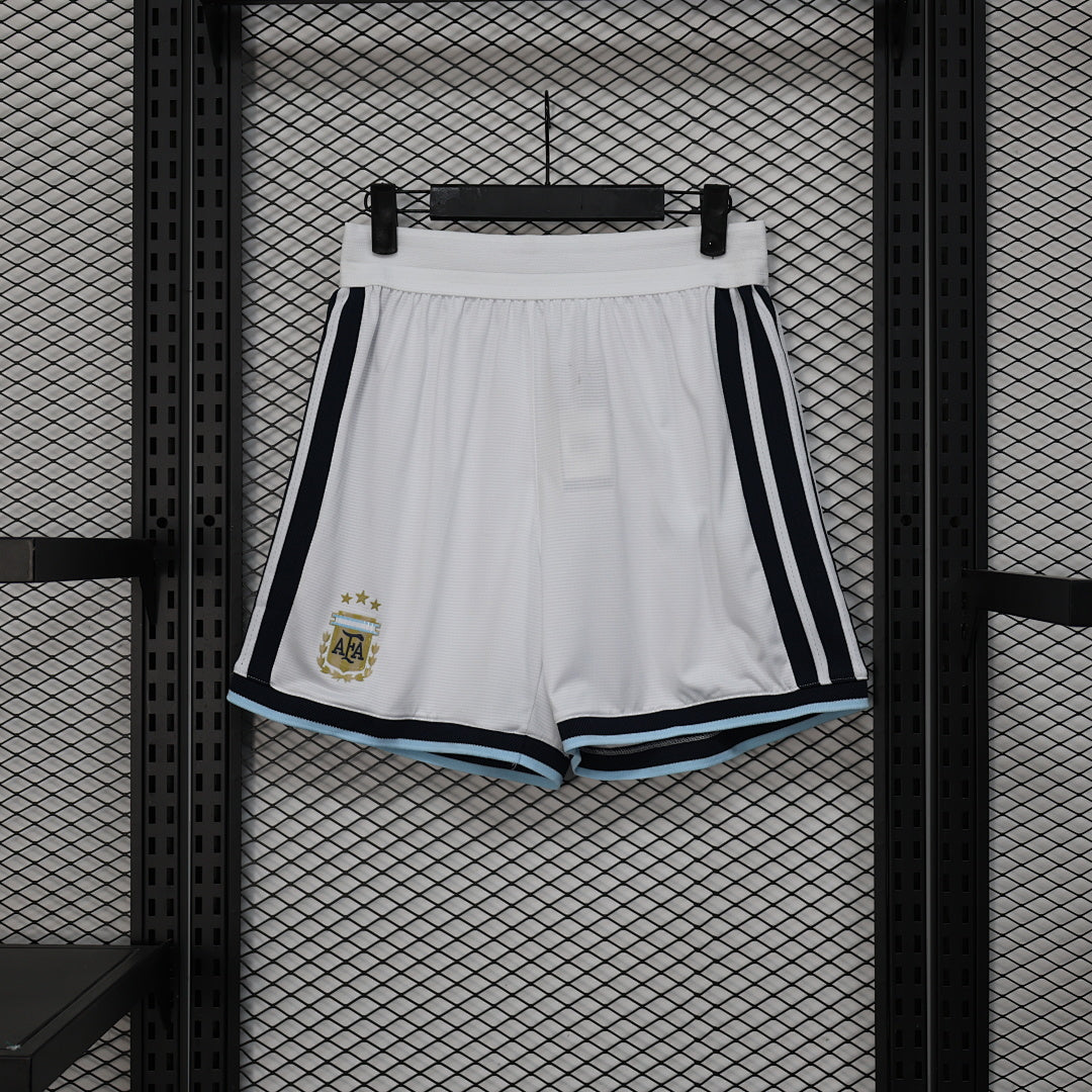 Argentina Soccer Shorts Shorts White
