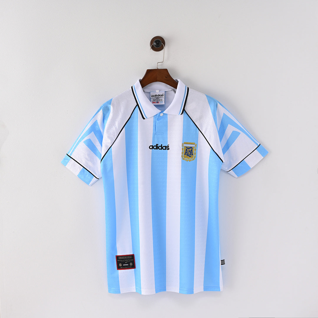 1996/97 Argentina Home Soccer Jersey