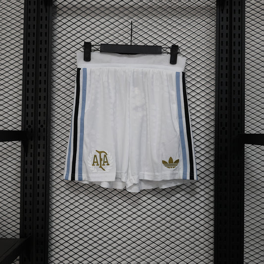 Argentina Player Version Soccer Shorts Shorts White