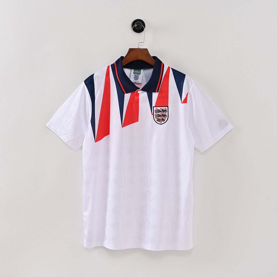 1992 England Home Soccer Jersey