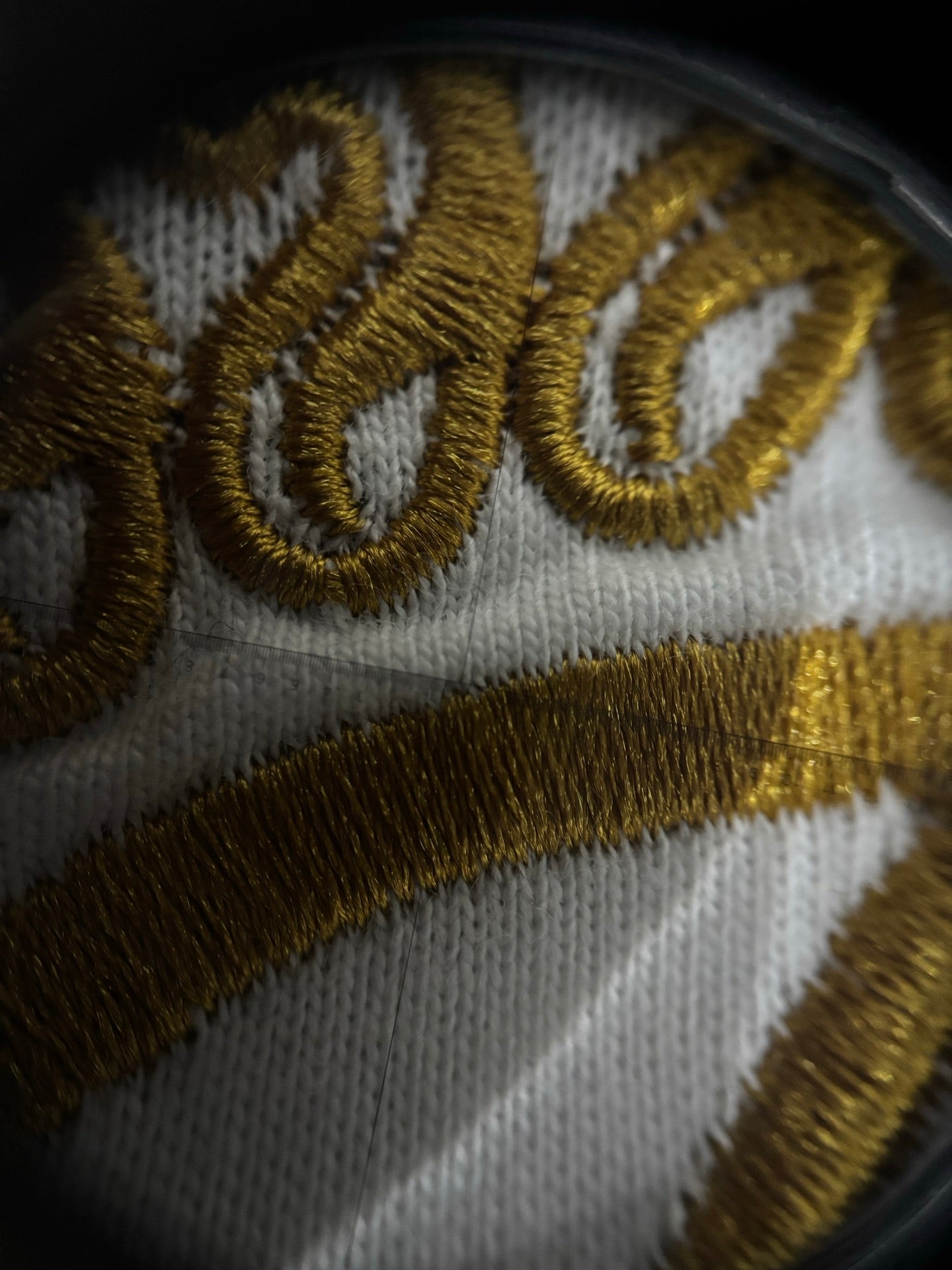 Stüssy White T-Shirt with Gold Chest Logo & Back Graphic