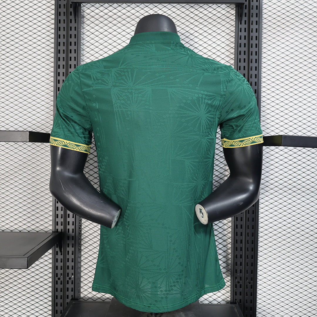 Mexico Player Version Soccer Jersey Trophy Edition Green