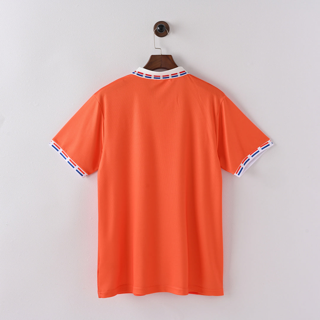 1996 Netherlands Home Soccer Jersey
