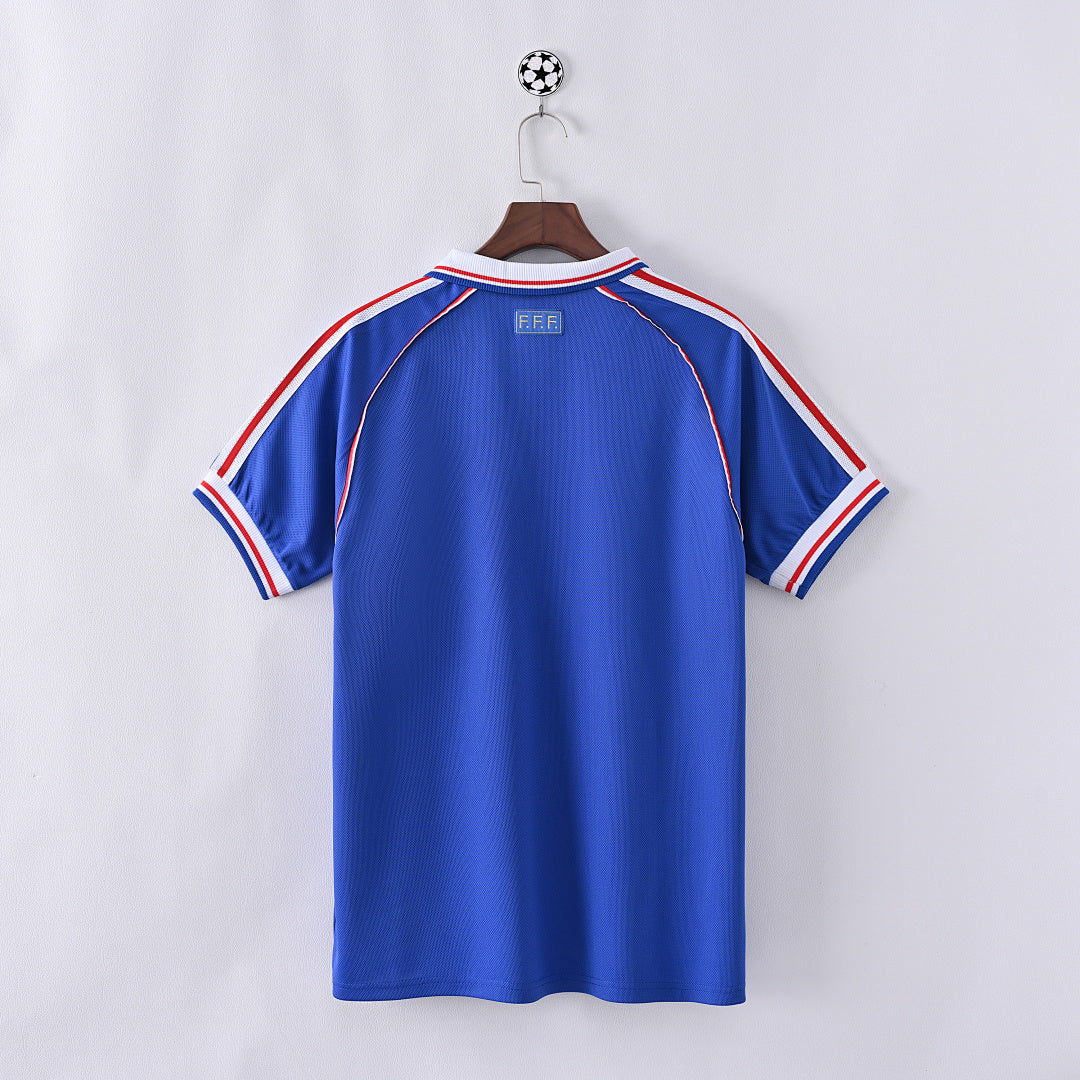 1998 France Home Soccer Jersey