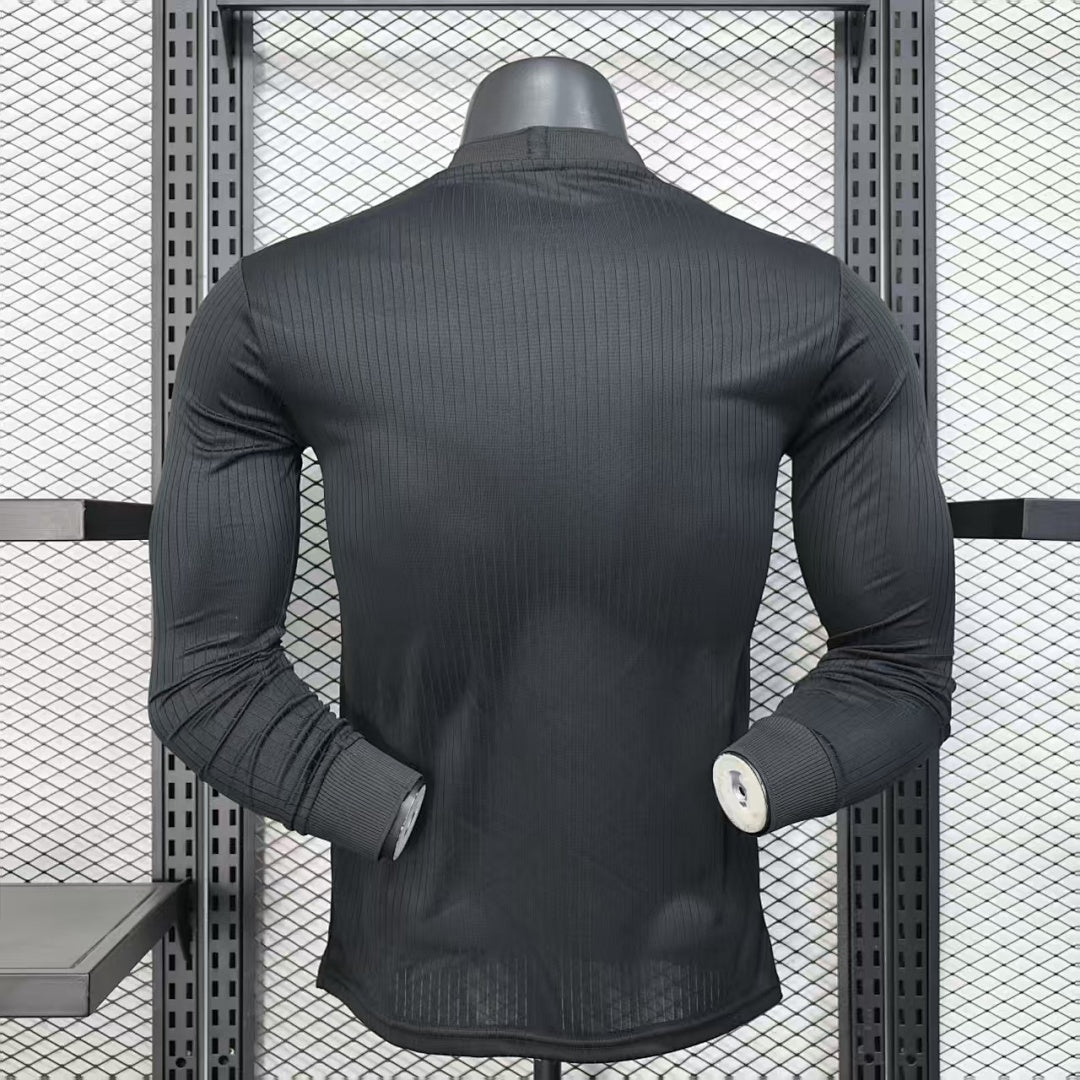 Germany Player Version Soccer Jersey Long Sleeve Black