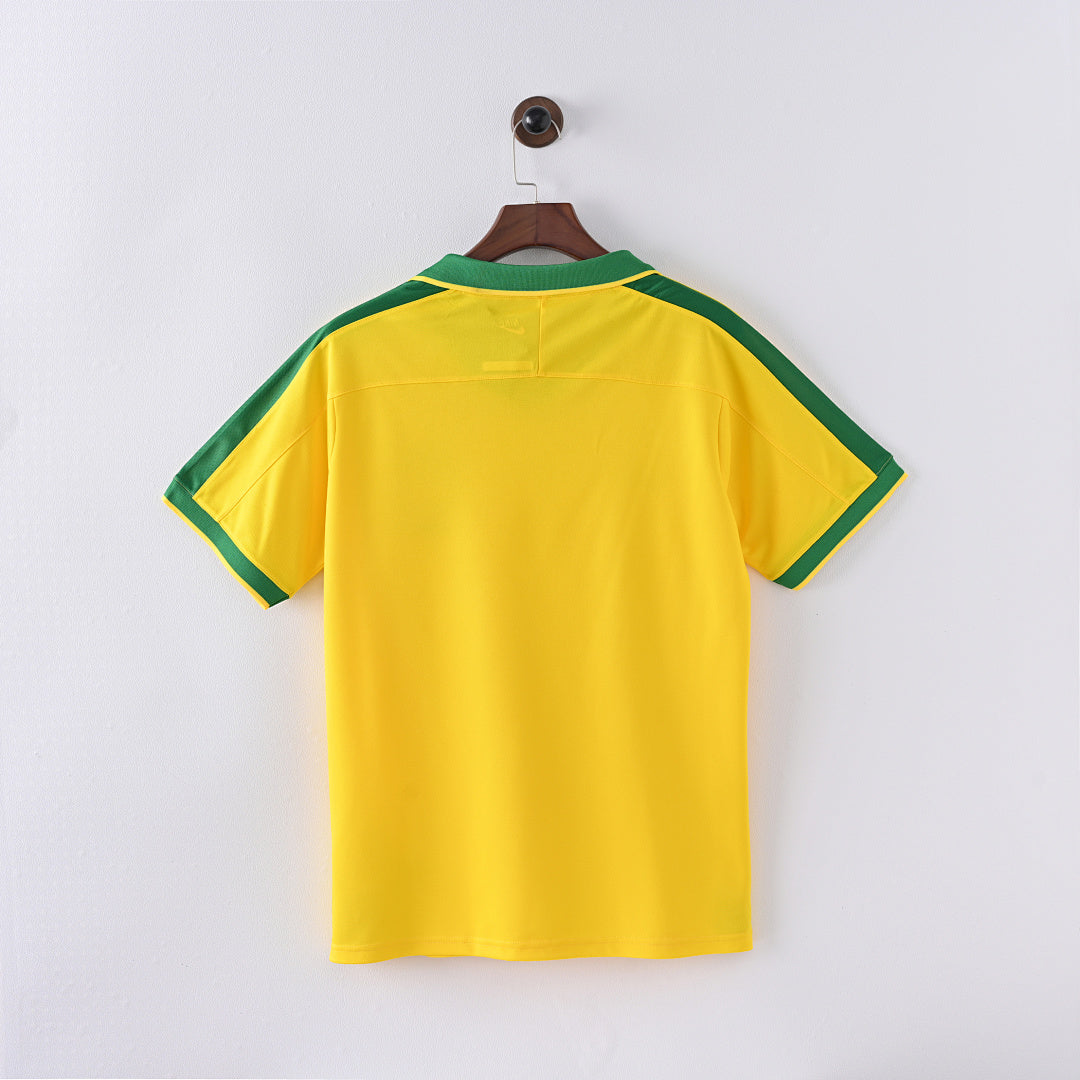 1997 Brazil Home Soccer Jersey