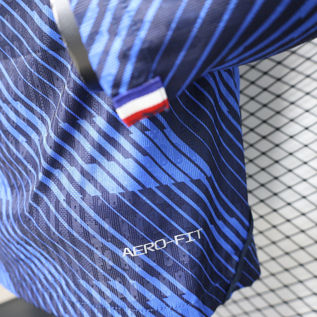 2026/27 France Home Player Version Soccer Jersey Long Sleeve