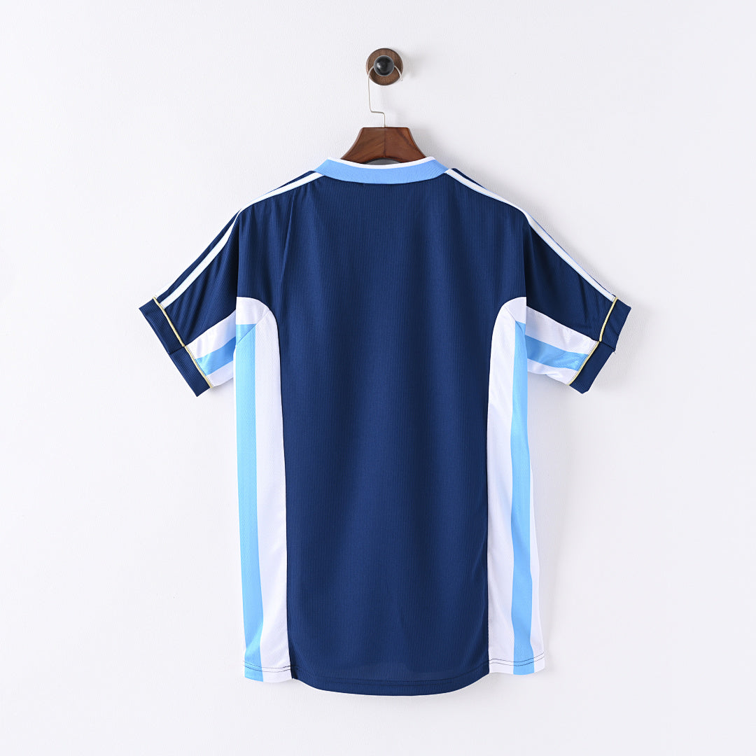 1998 Argentina Away Soccer Jersey