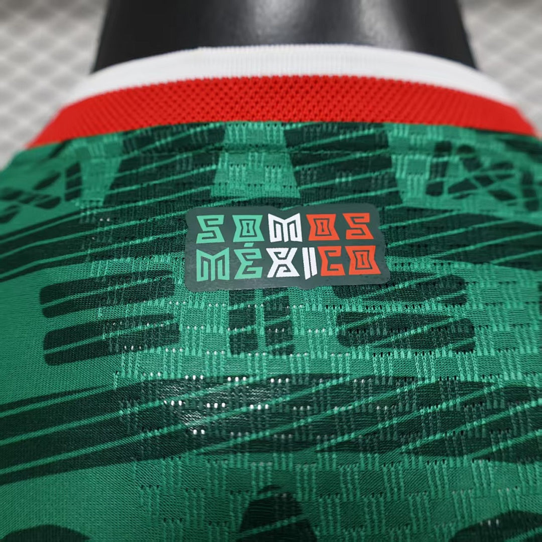 Mexico Home Player Version Soccer Jersey World Cup
