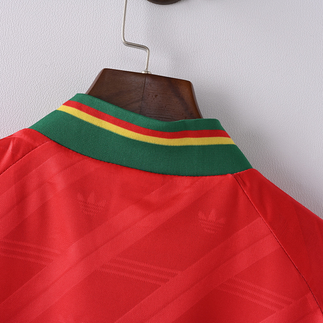 1992 Portugal Home Soccer Jersey