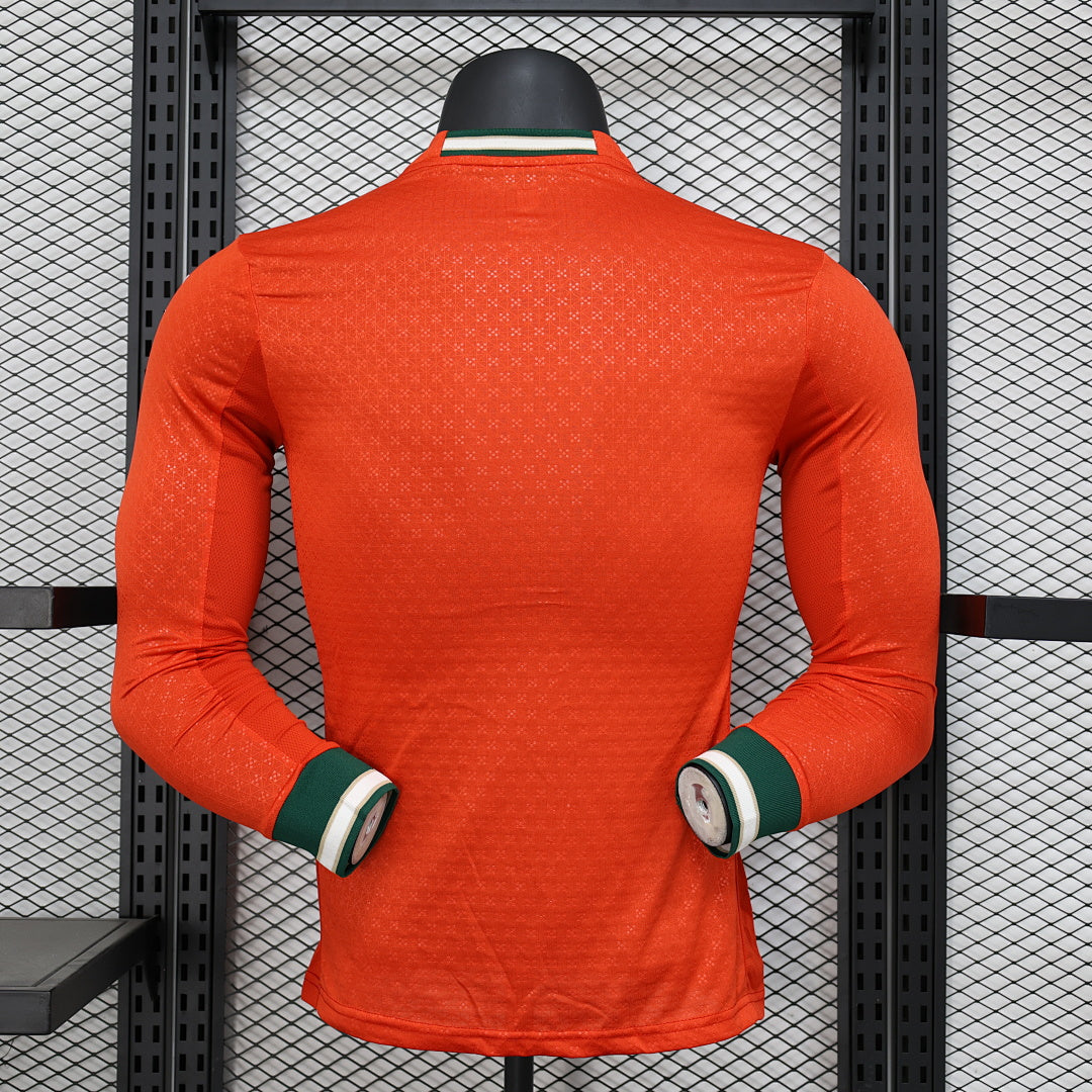 Portugal Home Player Version Soccer Jersey Long Sleeve