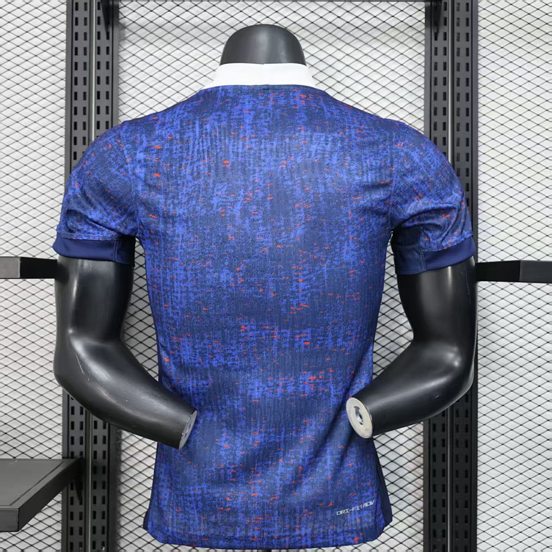 France Home Player Version Soccer Jersey