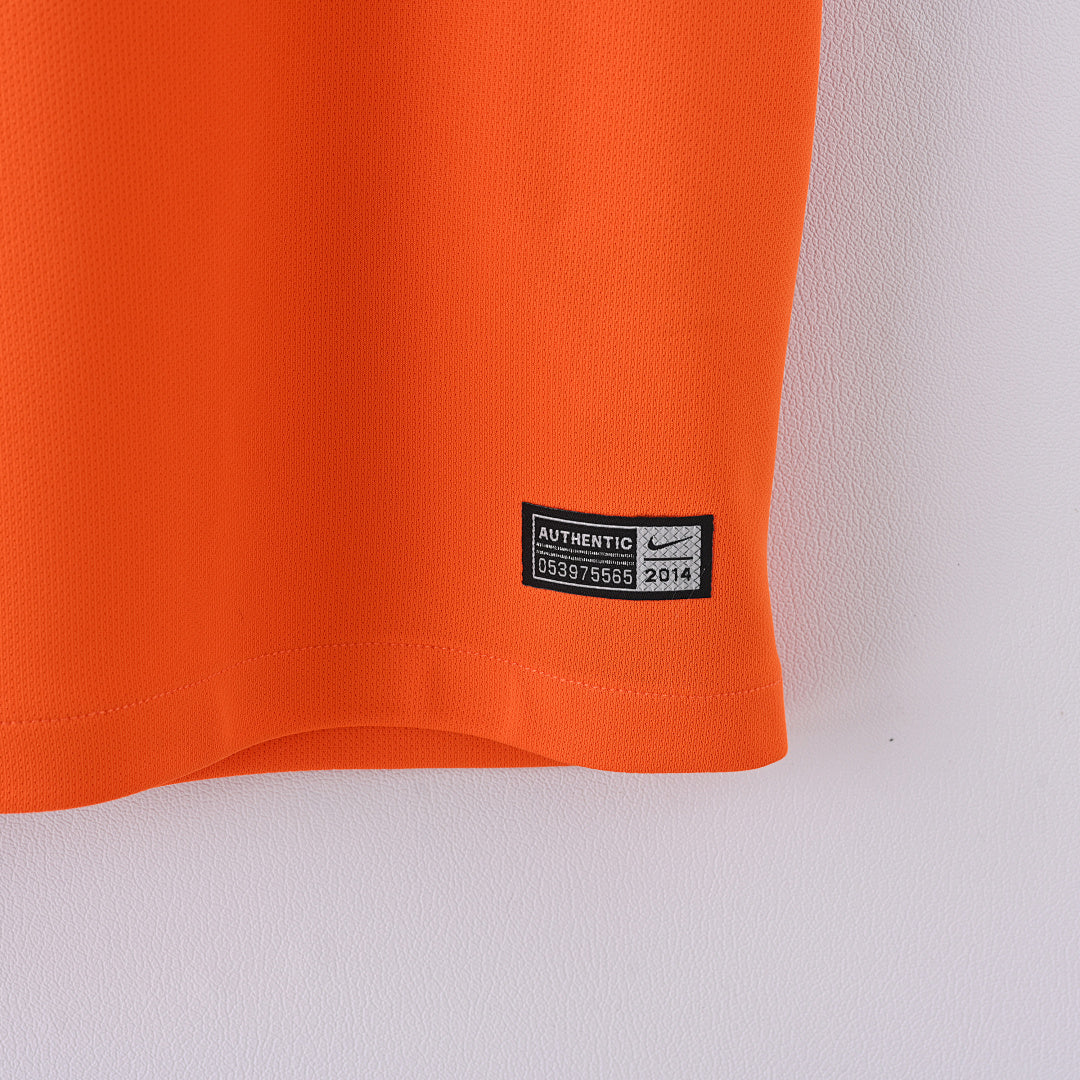 2014 Netherlands Home Soccer Jersey