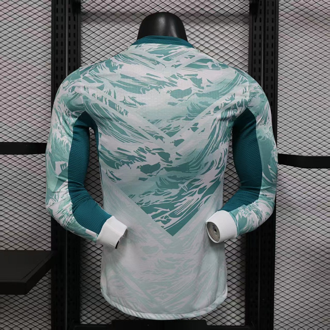 Portugal Away Soccer Jersey Long Sleeve