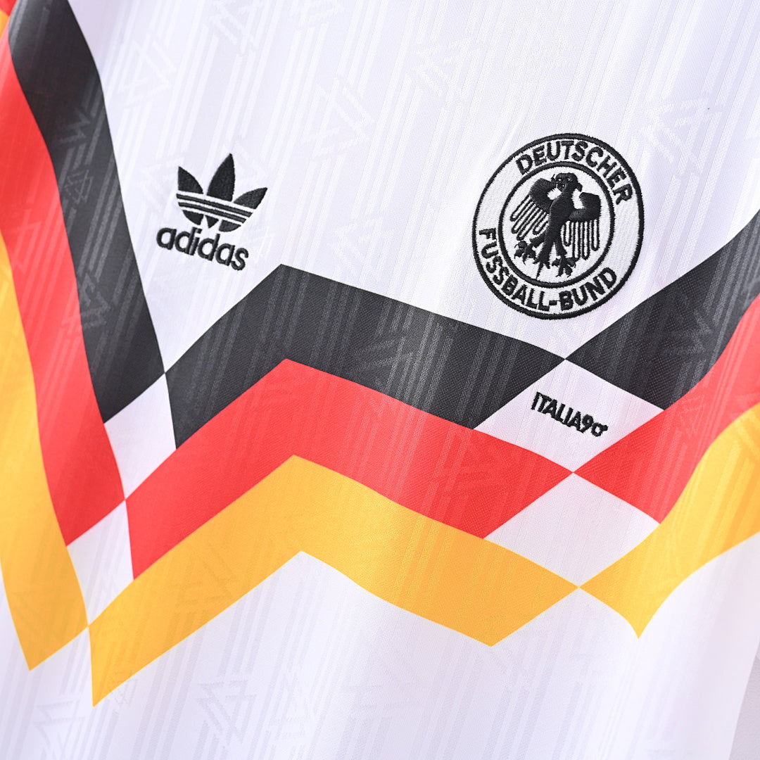 1990 Germany Home Soccer Jersey