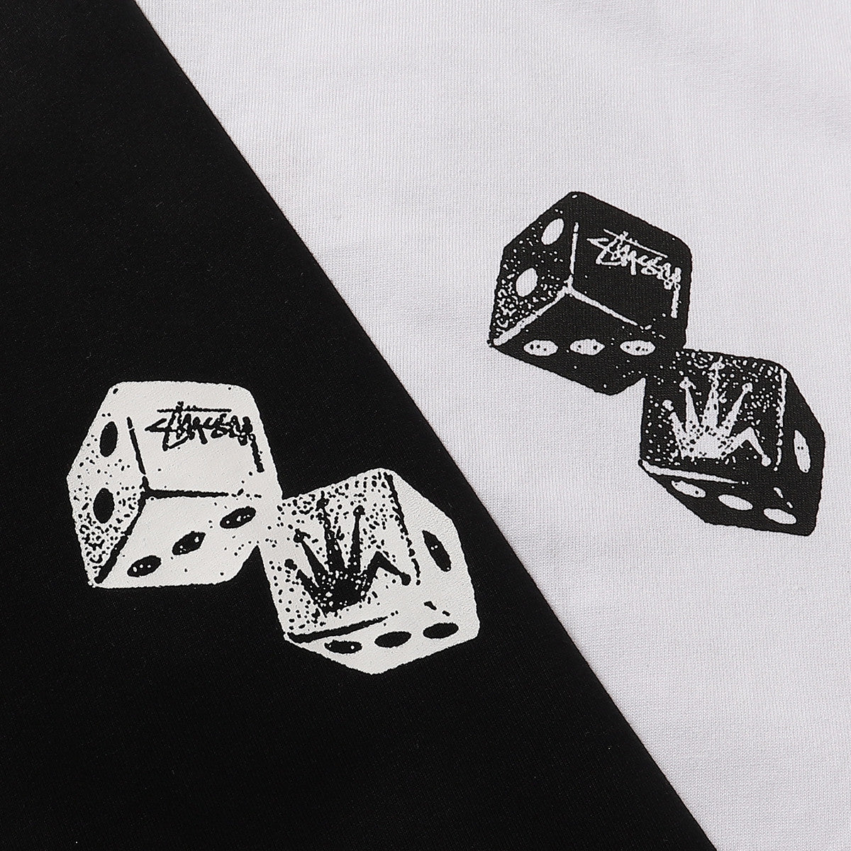 Stüssy Tumbling Dice Graphic T-Shirt - White