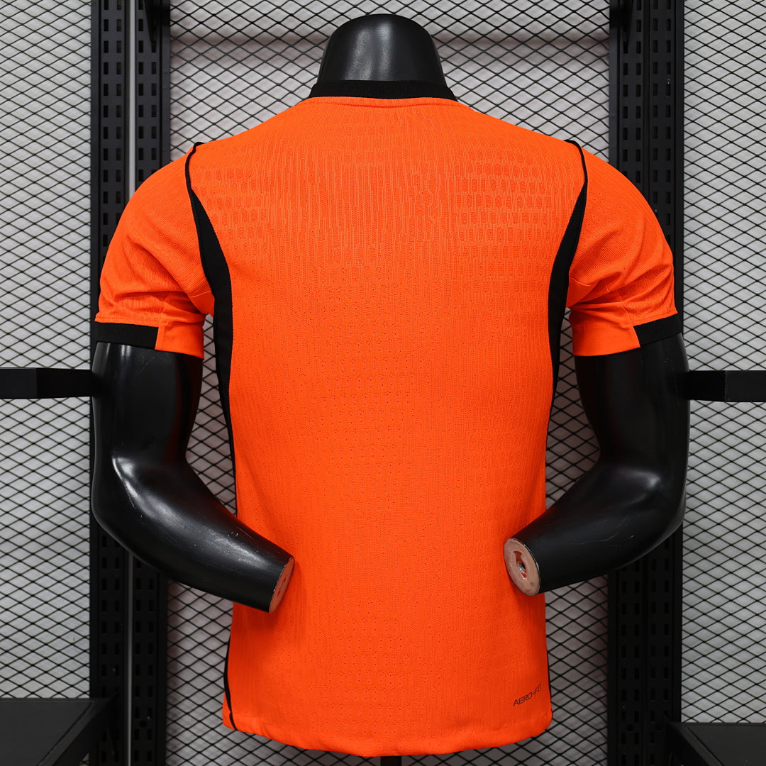 Netherlands Home Player Version Soccer Jersey